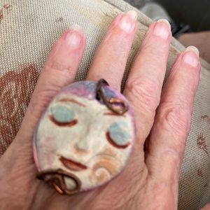 Clay Face Ring